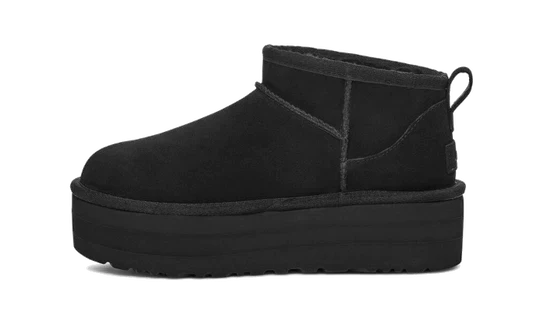 UGG CLASSIC ULTRA MINI PLATFORM BLACK | מגפי אגג